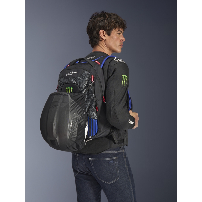 Plecak Alpinestars City Hunter V2 FQ20 Monster Collection w kolorze czarno-fluo-czerwono-niebiesko-zielonym, 22 l wyprzedaż