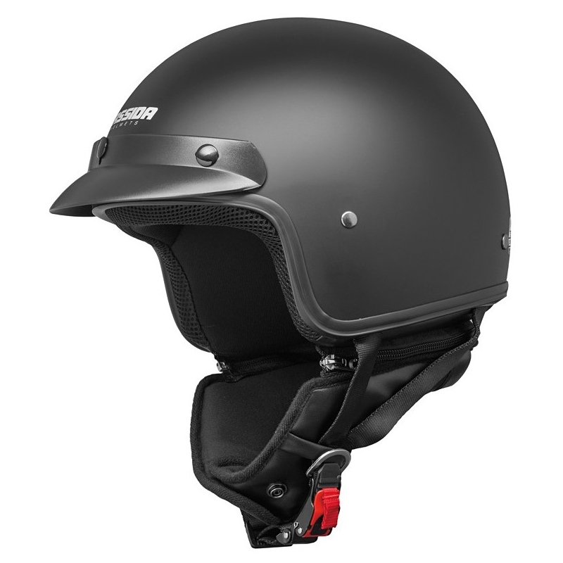 Otwarty kask motocyklowy Cassida Police czarny matowy