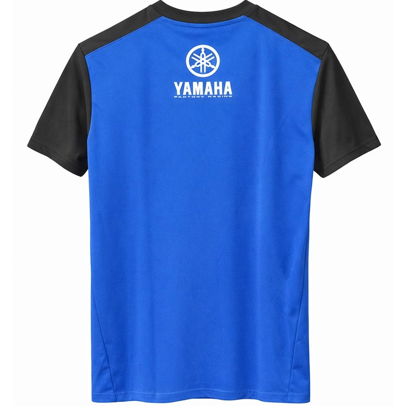 Koszulka Yamaha White Tape niebieska