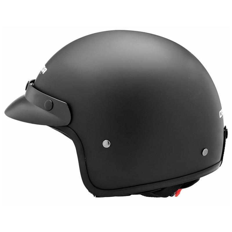 Otwarty kask motocyklowy Cassida Police czarny matowy