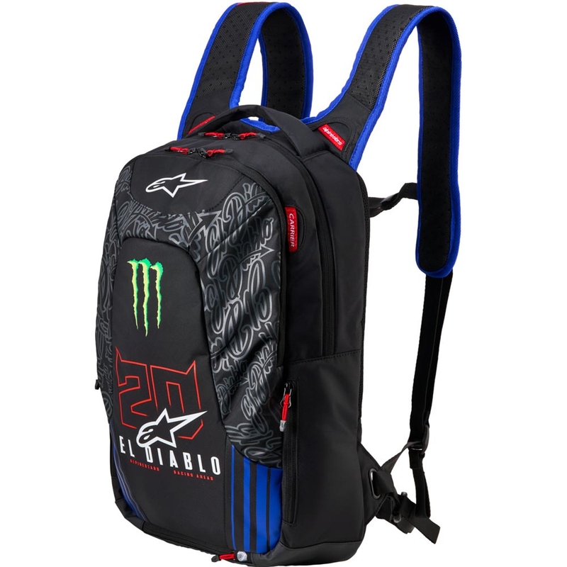 Plecak Alpinestars City Hunter V2 FQ20 Monster Collection w kolorze czarno-fluo-czerwono-niebiesko-zielonym, 22 l wyprzedaż