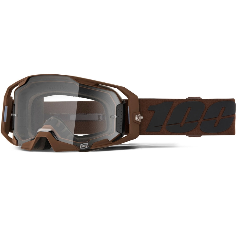 Okulary motocrossowe Salcedo 100% ARmatic z przezroczystym pleksiglasem