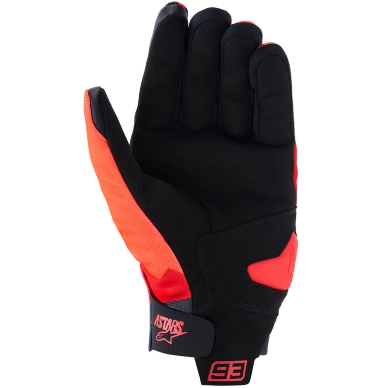 Rękawice motocyklowe Alpinestars Reef V2 MM93 Fluo Collection Red-Red-Black