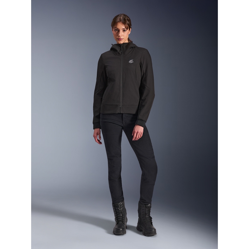 Kurtka motocyklowa Alpinestars Stella Radium Tech Hoodie damska czarna