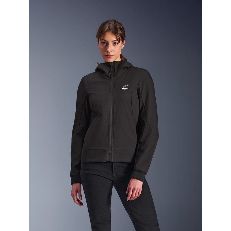 Kurtka motocyklowa Alpinestars Stella Radium Tech Hoodie damska czarna