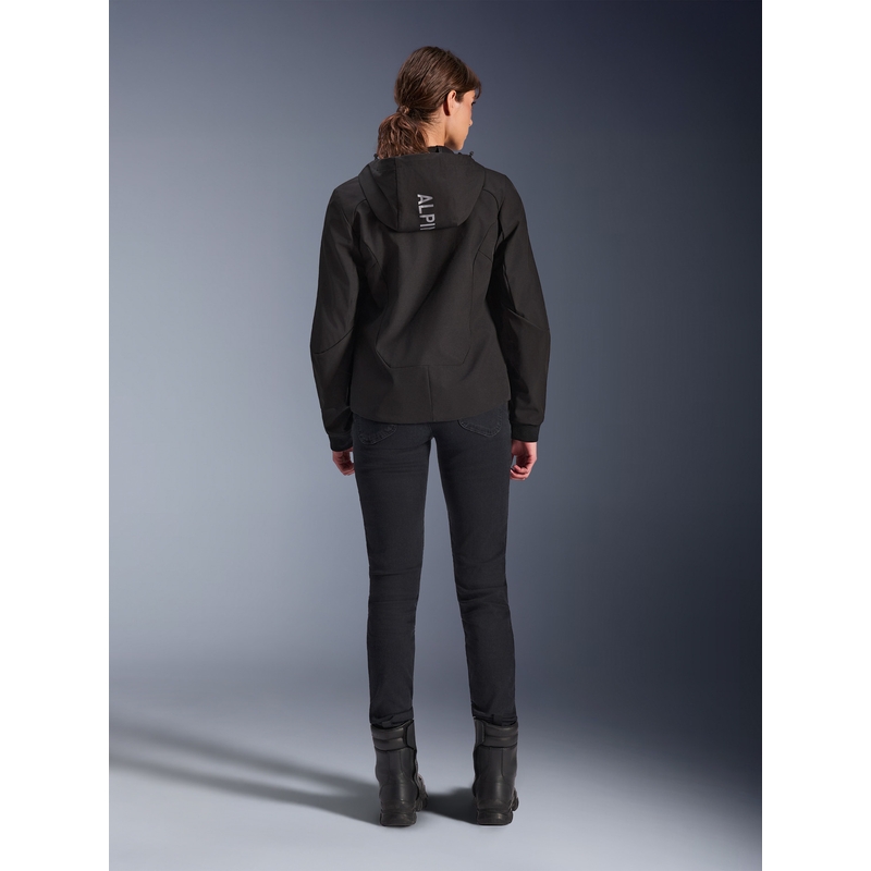 Kurtka motocyklowa Alpinestars Stella Radium Tech Hoodie damska czarna