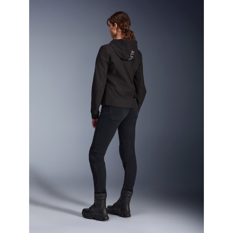 Kurtka motocyklowa Alpinestars Stella Radium Tech Hoodie damska czarna