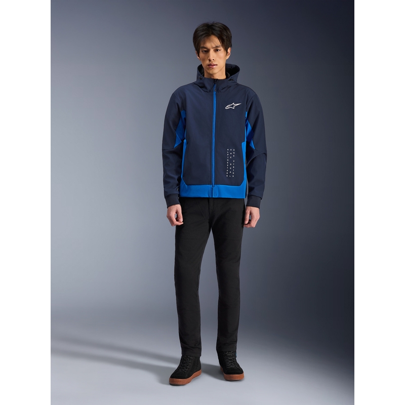 Bluza motocyklowa Alpinestars Radium Tech Hoodie granatowo-niebieska