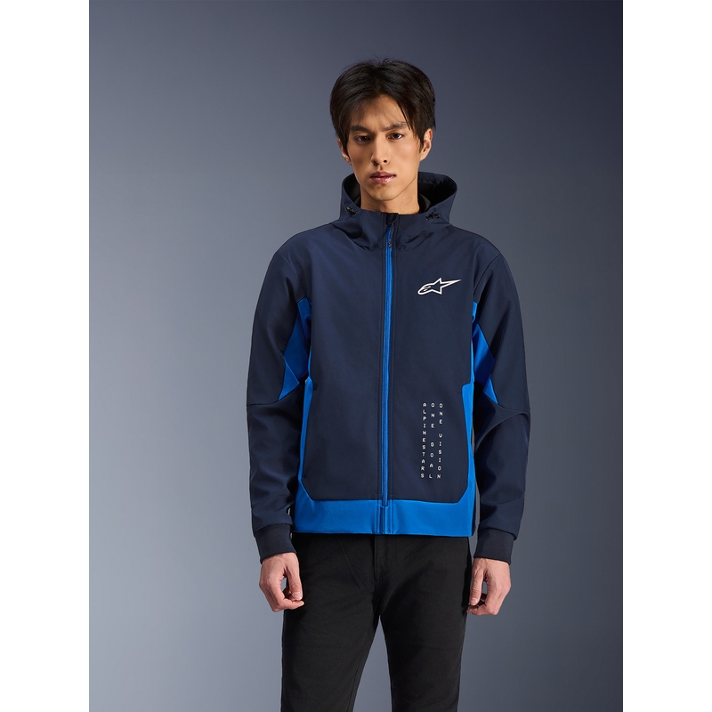 Bluza motocyklowa Alpinestars Radium Tech Hoodie granatowo-niebieska