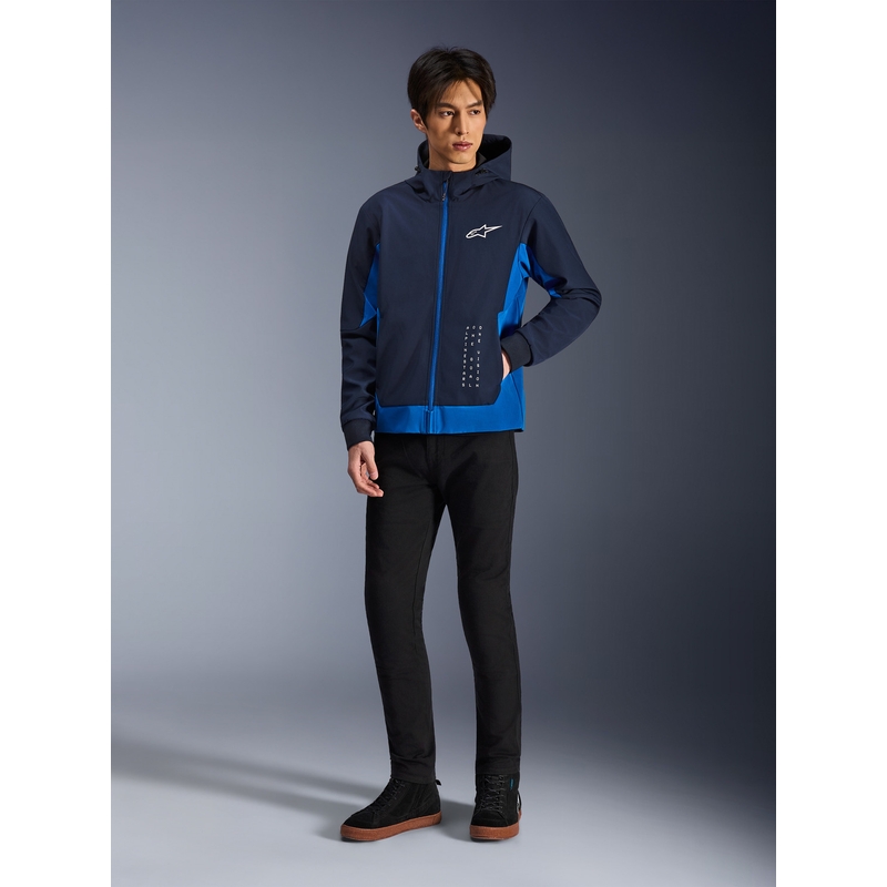 Bluza motocyklowa Alpinestars Radium Tech Hoodie granatowo-niebieska