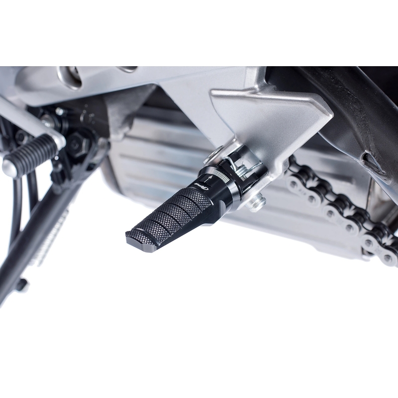 Footpegs without adapters PUIG RACING black