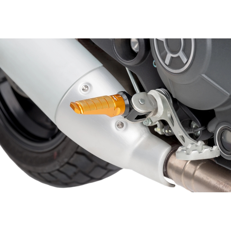 Footpegs without adapters PUIG RACING gold