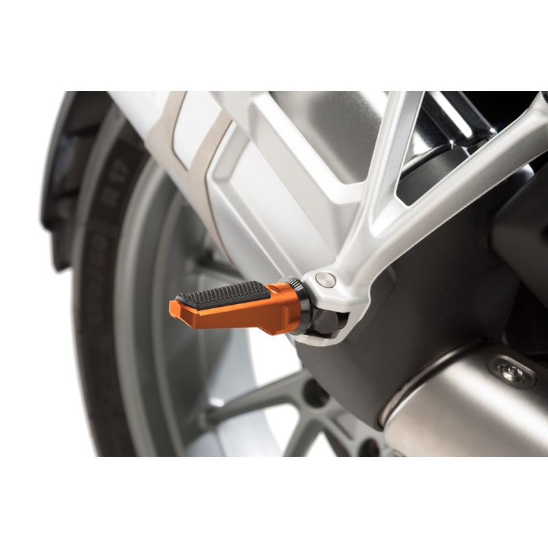 Footpegs without adapters PUIG SPORT gold with rubber
