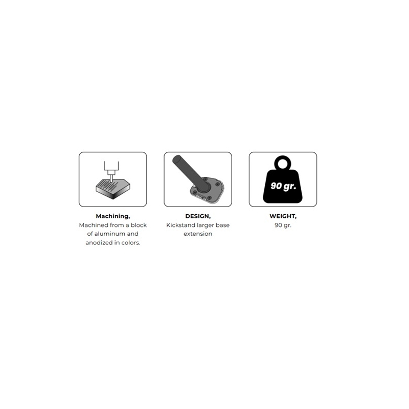 Kickstand extension PUIG black