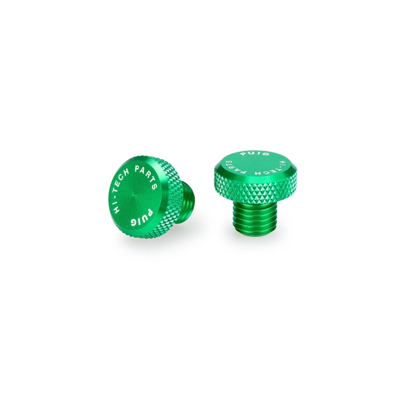 Mirror hole screw plug PUIG green