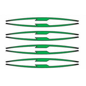 Rim strip PUIG green set of 8 rim strips