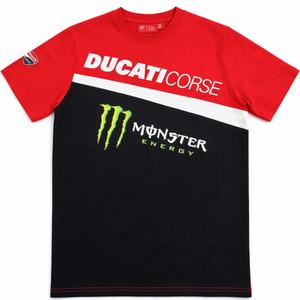 Koszulka Ducati Corse Monster Diagonal czerwono-czarna