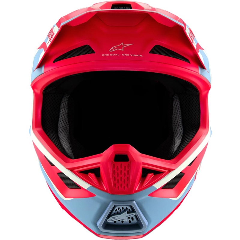 Kask motocrossowy Alpinestars Supertech S-M7 w limitowanej edycji Beast Coast w kolorze szaro-czarno-pomarańczowym