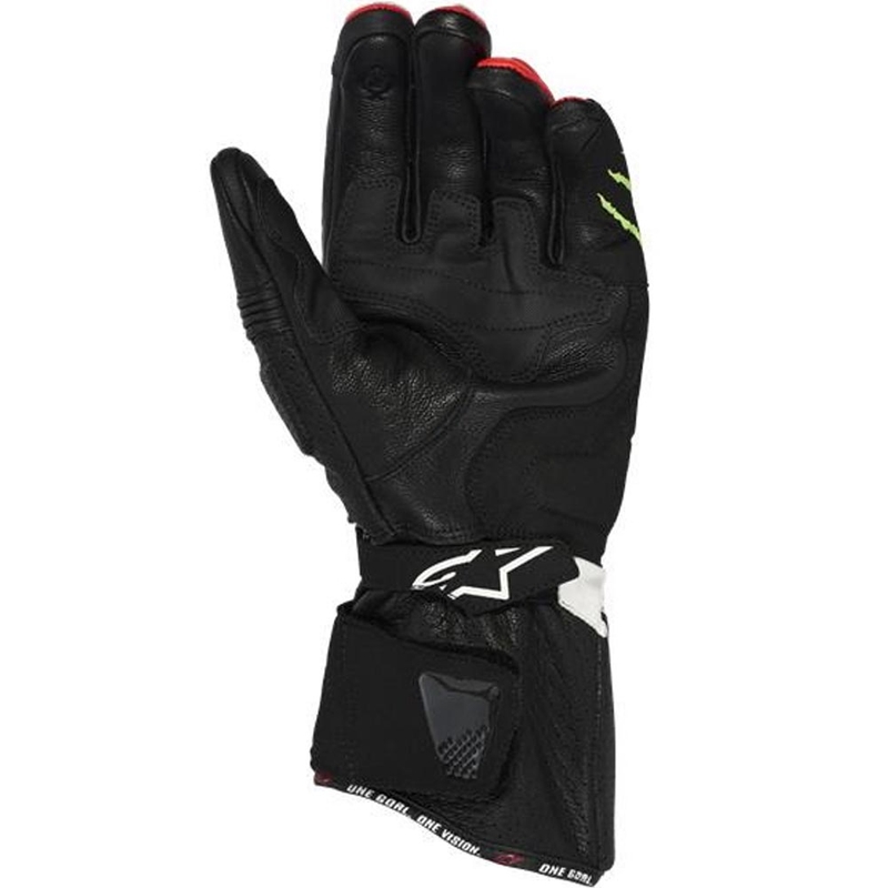 Kolekcja rękawic motocyklowych Alpinestars SP-3 FQ20 w kolorze czarno-fluo czerwono-białym