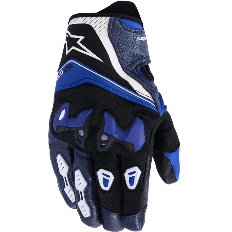 Rękawice motocyklowe Alpinestars SP-R PRO niebiesko-czarno-białe