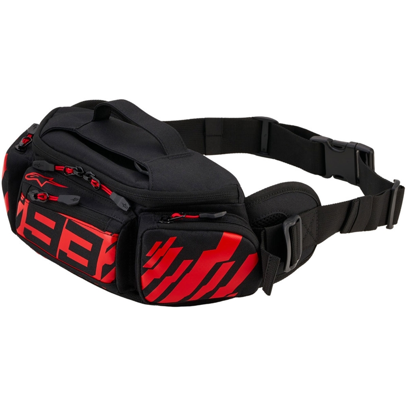 Kolekcja saszetek biodrowych ALPINESTARS MM93 czarno-czerwonych 2,5 l