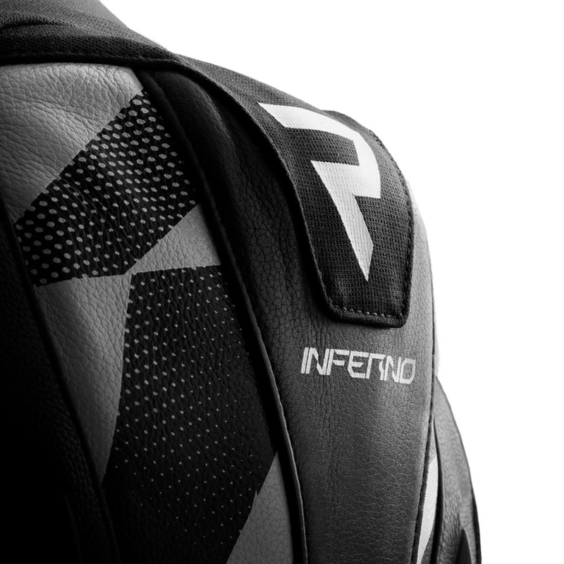 Kurtka motocyklowa skórzana Rebelhorn Inferno czarno-biała