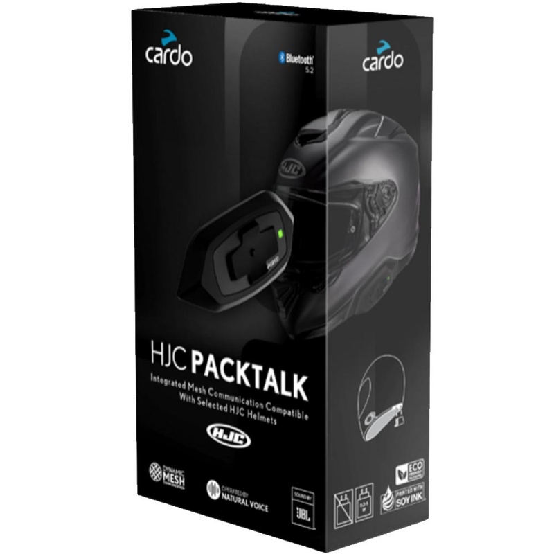 Interkom motocyklowy Cardo HJC Packtalk czarny