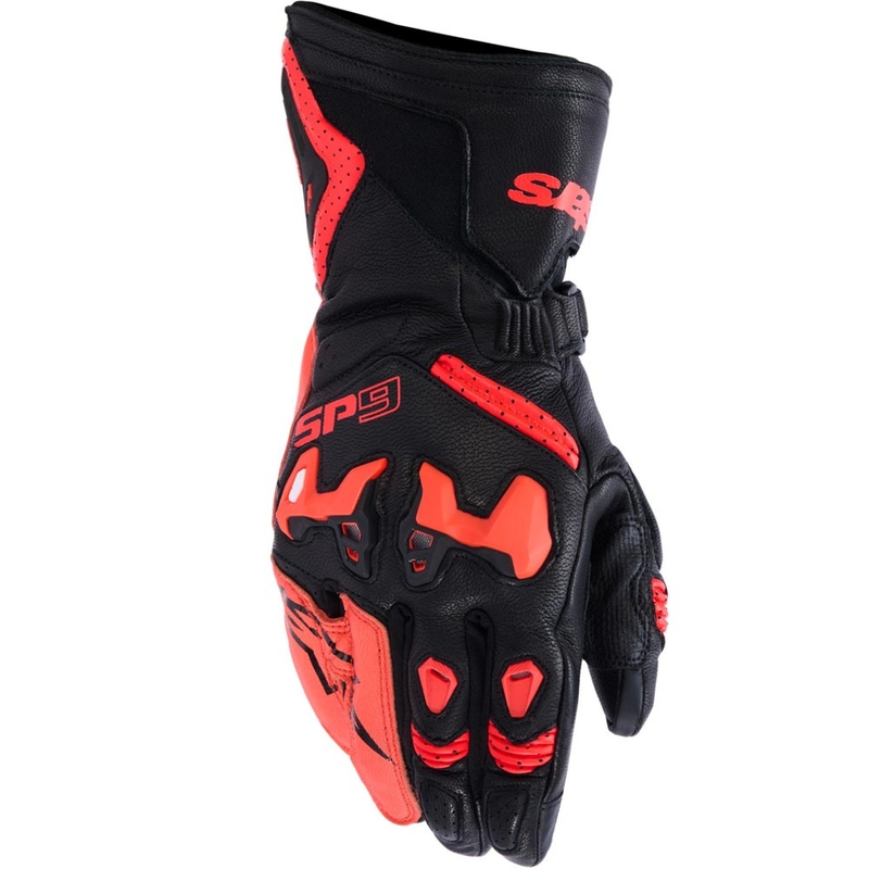 Rękawice motocyklowe Alpinestars SP-9 czarno-fluo czerwone