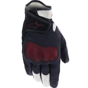 Rękawice motocyklowe damskie Alpinestars Stella Mogress Airflow beżowo-czarno-różowe