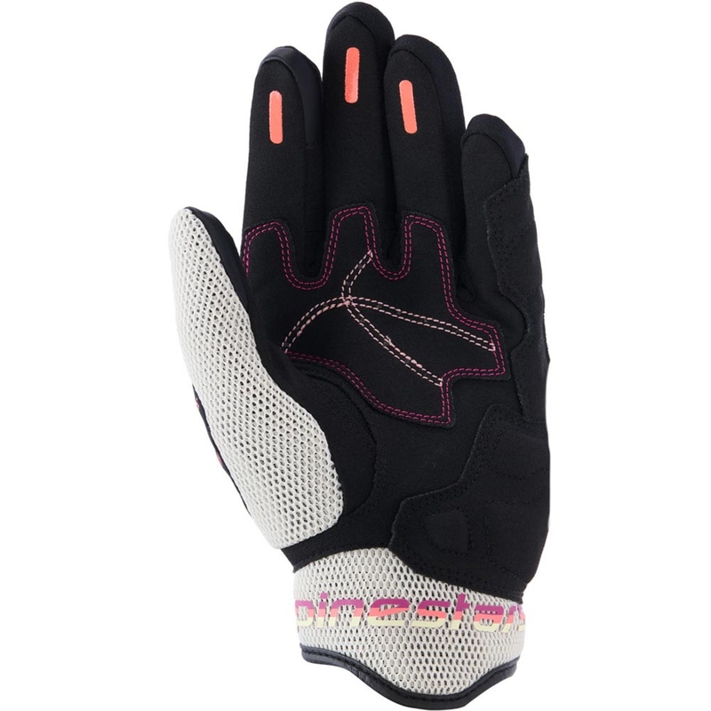Rękawice motocyklowe damskie Alpinestars Stella Mogress Airflow beżowo-czarno-różowe