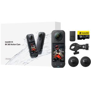 Kamera sportowa Insta360 X5 Motorcycle Bundle w kolorze czarnym