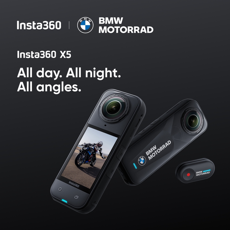 Kamera sportowa Insta360 X5 BMW Motorrad Edition w kolorze czarnym