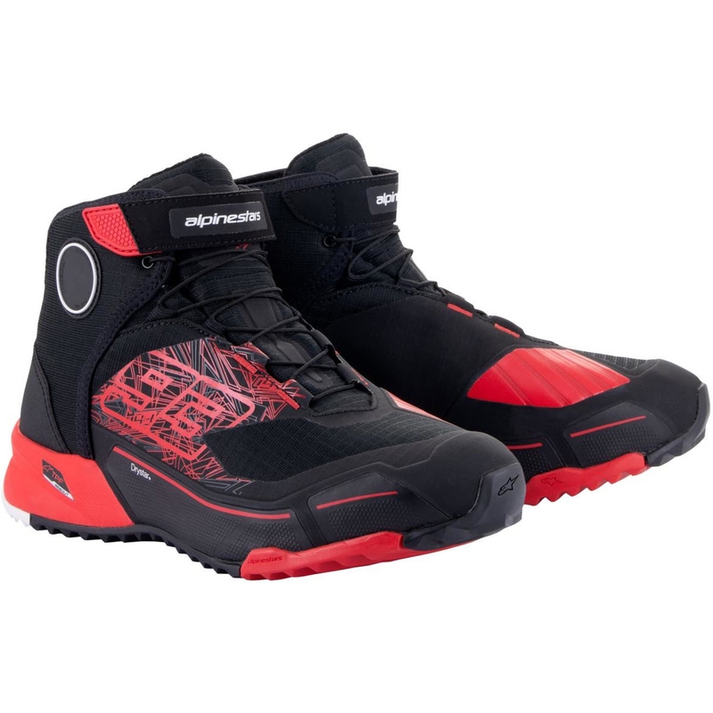 Kolekcja butów motocyklowych Alpinestars CR-X Drystar MM93 czarno-czerwona