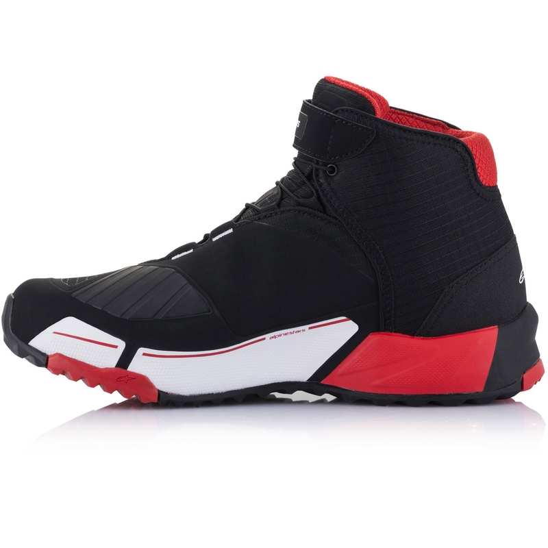 Kolekcja butów motocyklowych Alpinestars CR-X Drystar MM93 czarno-czerwono-biała