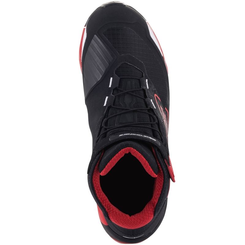 Kolekcja butów motocyklowych Alpinestars CR-X Drystar MM93 czarno-czerwono-biała