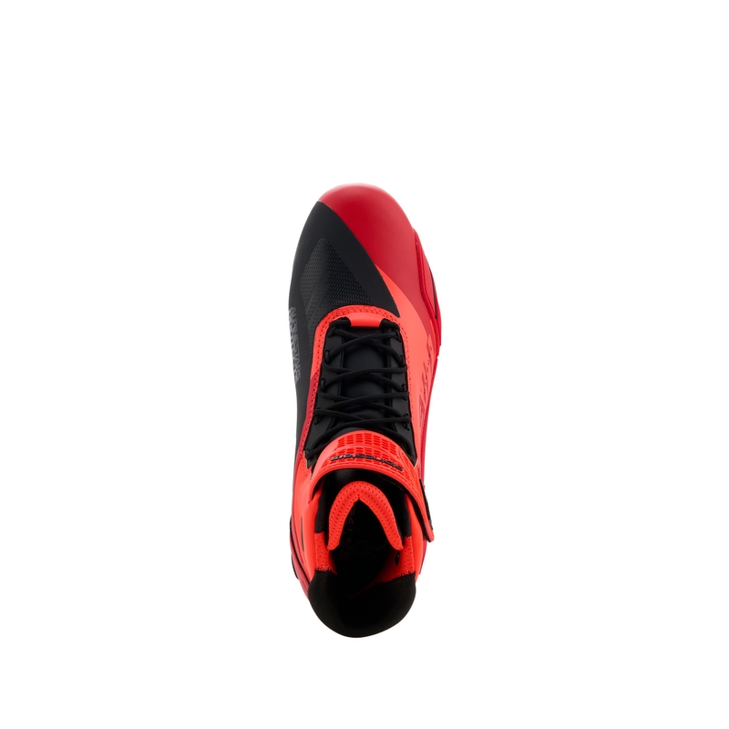 Buty motocyklowe Alpinestars Faster-4 MM93, kolekcja fluo, czerwono-czerwono-czarne