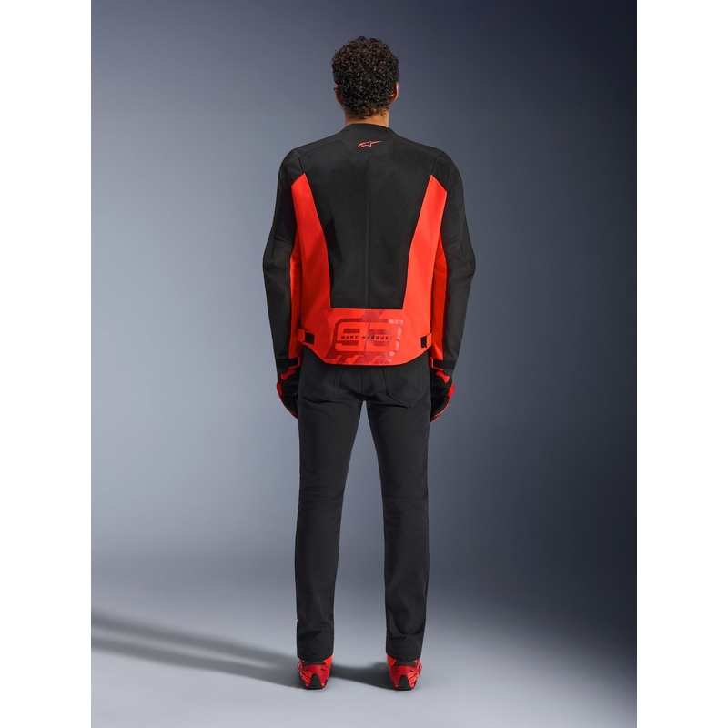 Kurtka motocyklowa Alpinestars C-1 AIR MM93, kolekcja fluo, czerwono-czerwono-czarna