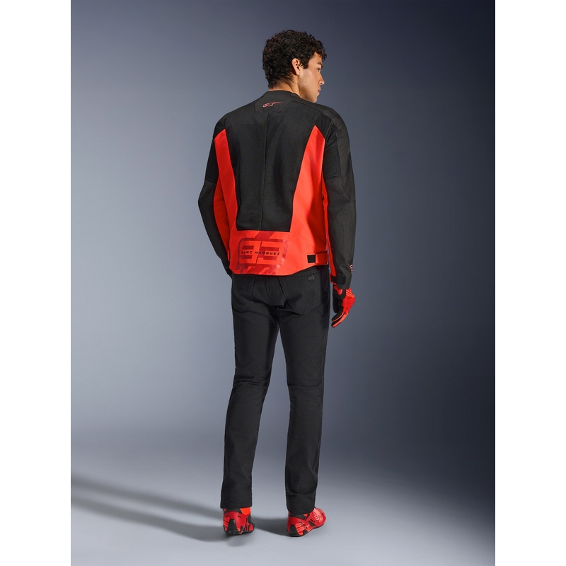 Kurtka motocyklowa Alpinestars C-1 AIR MM93, kolekcja fluo, czerwono-czerwono-czarna