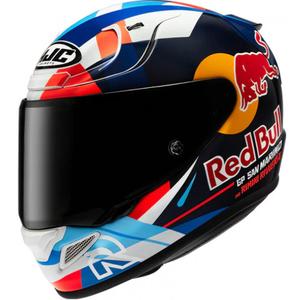 Kask motocyklowy integralny HJC RPHA 12 Red Bull Misano GP 2 MC21 niebiesko-biało-czerwony