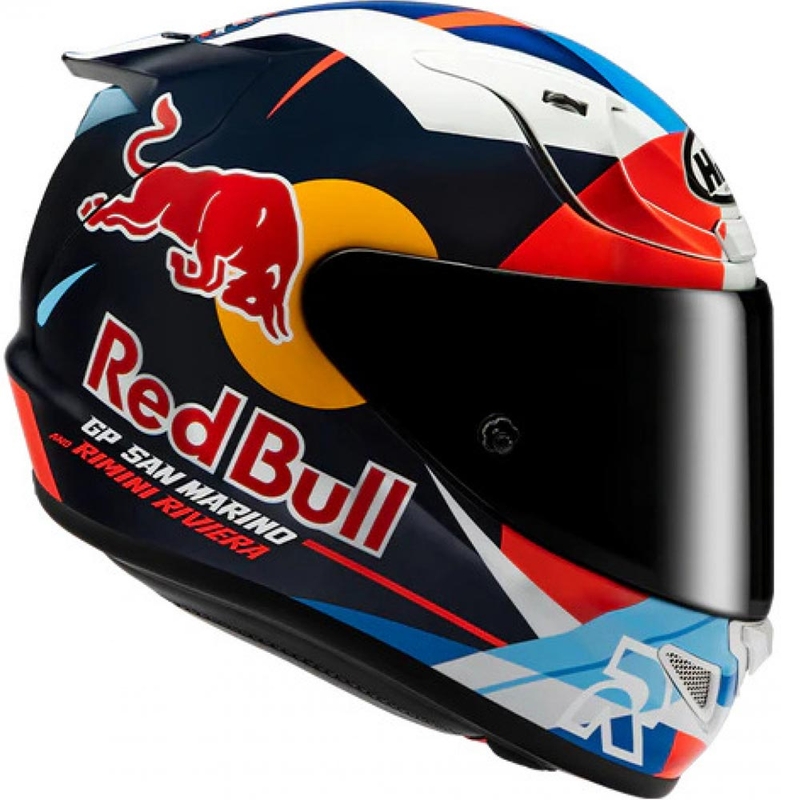 Kask motocyklowy integralny HJC RPHA 12 Red Bull Misano GP 2 MC21 niebiesko-biało-czerwony