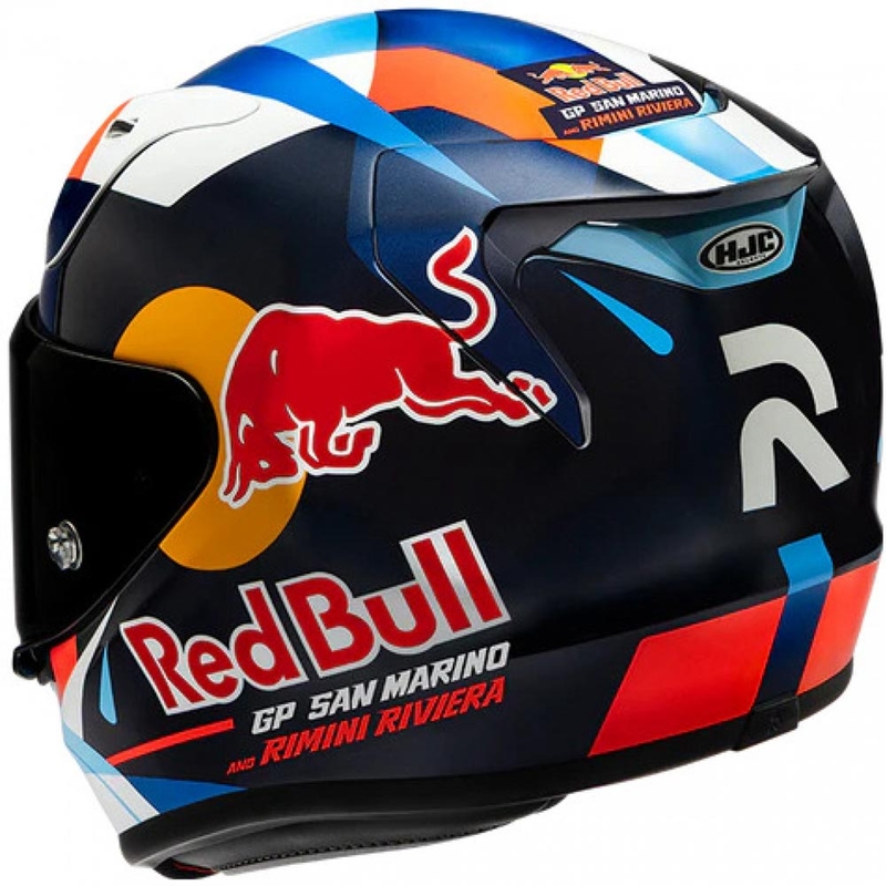 Kask motocyklowy integralny HJC RPHA 12 Red Bull Misano GP 2 MC21 niebiesko-biało-czerwony