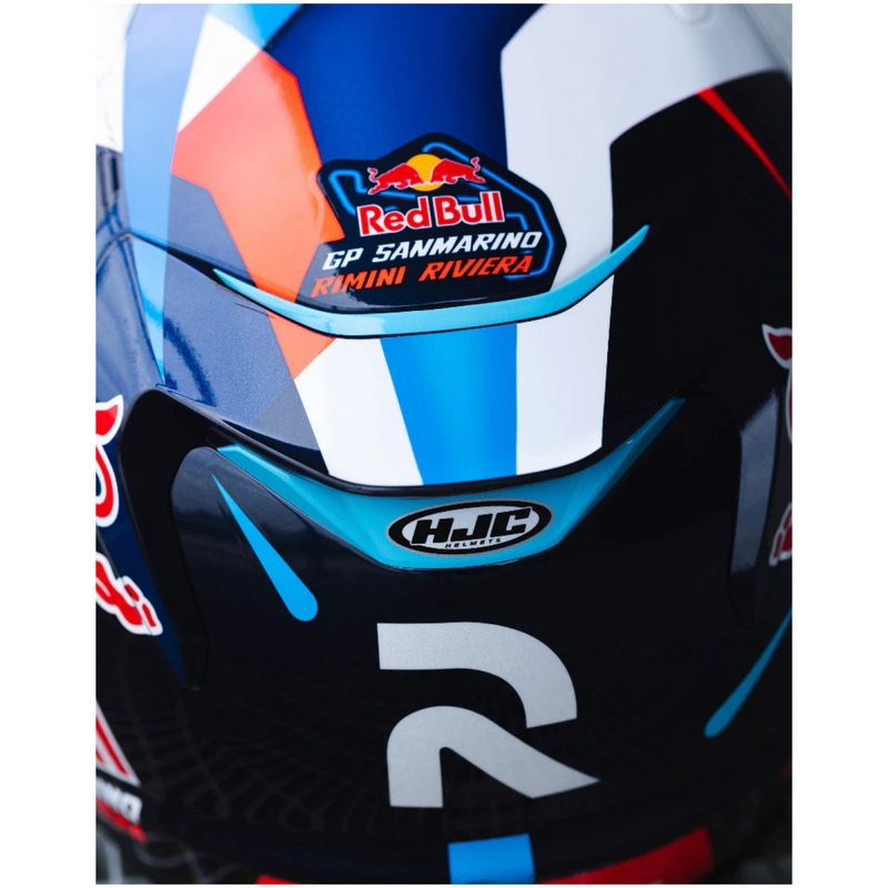 Kask motocyklowy integralny HJC RPHA 12 Red Bull Misano GP 2 MC21 niebiesko-biało-czerwony