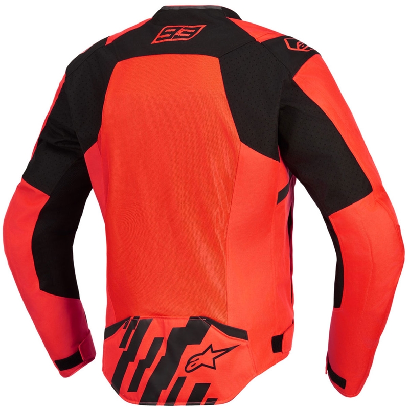 Kurtka motocyklowa Alpinestars T-SPS Air V2 MM93, kolekcja fluo, czerwono-czarna