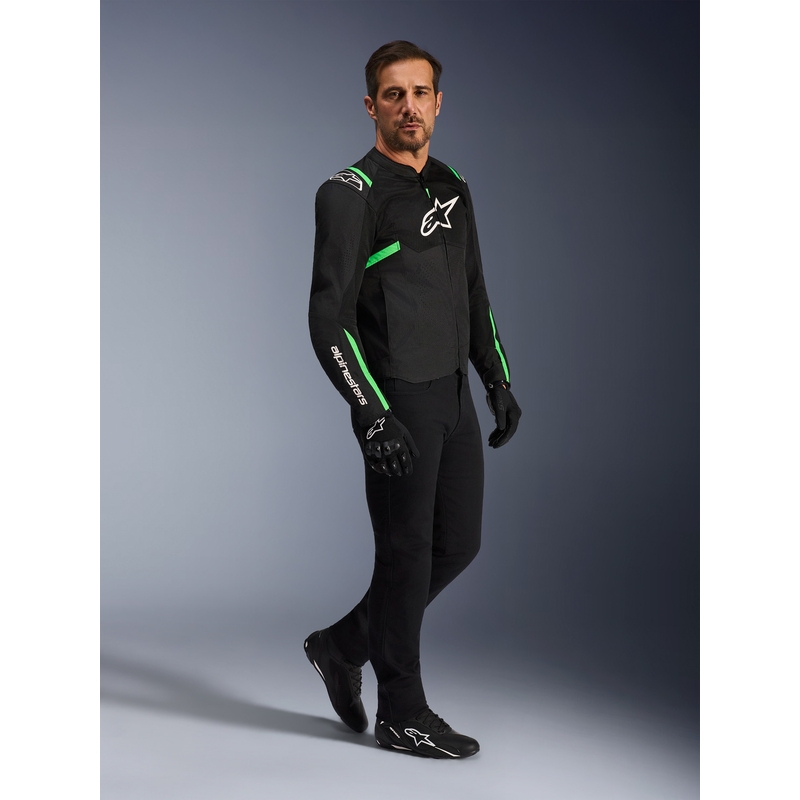 Kurtka motocyklowa Alpinestars T-SPS Air V2 czarno-fluo zielona