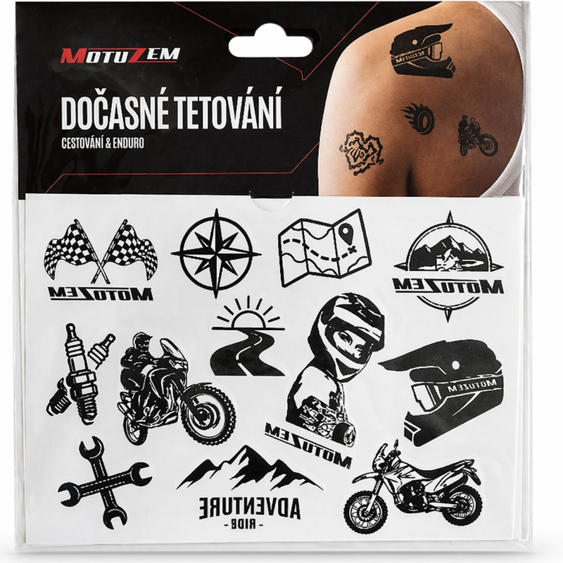Tymczasowe tatuaże MotoZem Travel &amp; Enduro