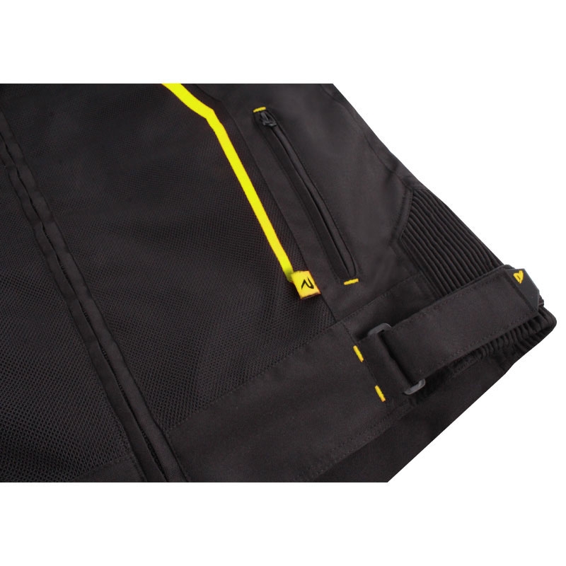 Kurtka motocyklowa Street Racer Flex Air w kolorze czarno-fluo żółtym - II. jakość