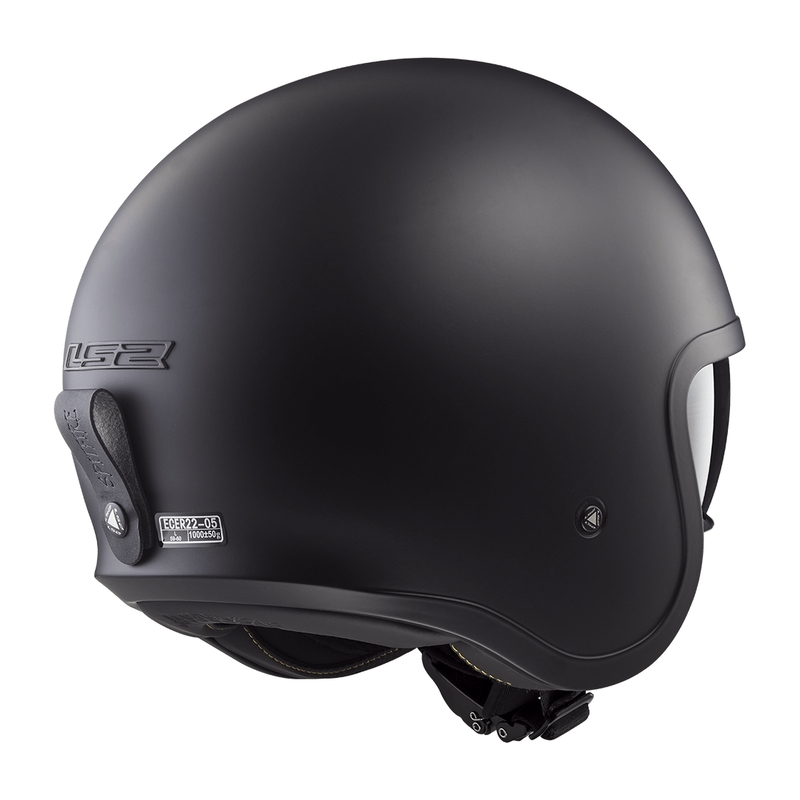 Kask motocyklowy otwarty LS2 OF599 Spitfire II Solid matowy czarny - II. jakość