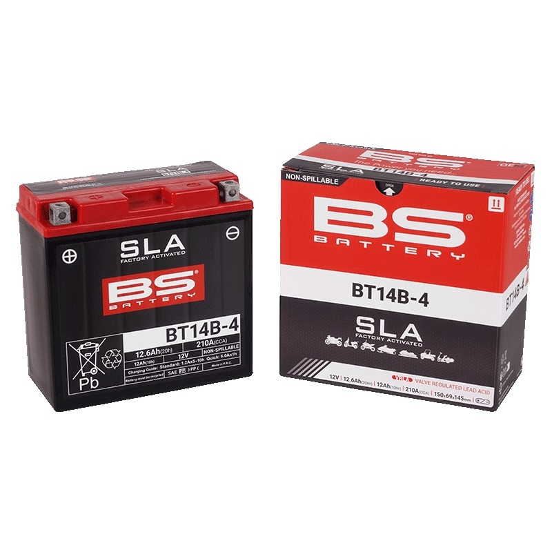 Akumulator motocyklowy aktywowany fabrycznie BS-BATTERY SLA - II. gatunek - II. jakość