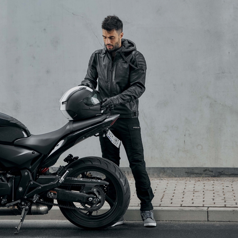 Kurtka motocyklowa Rebelhorn Impala czarna - II gatunek - II. jakość