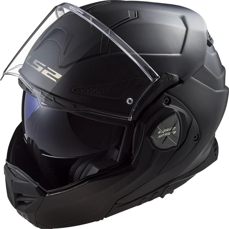 Kask motocyklowy typu flip-up LS2 FF901 Advant X Solid czarny matowy - II gatunek - II. jakość